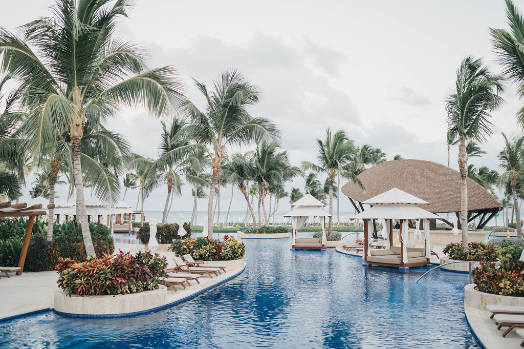 The pool at Hyatt Ziva Cap Cana Resort in Punta Cana Dominican Republic
