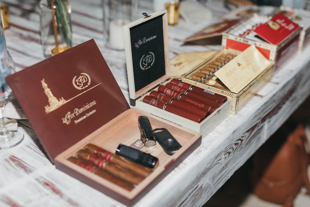 boxes of cigars sitting on table