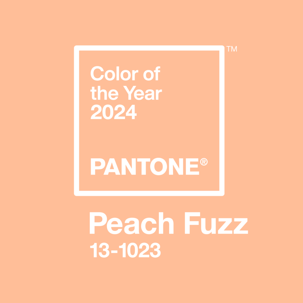 Swatch of the Pantone Color of the Year 2024 Peach Fuzz