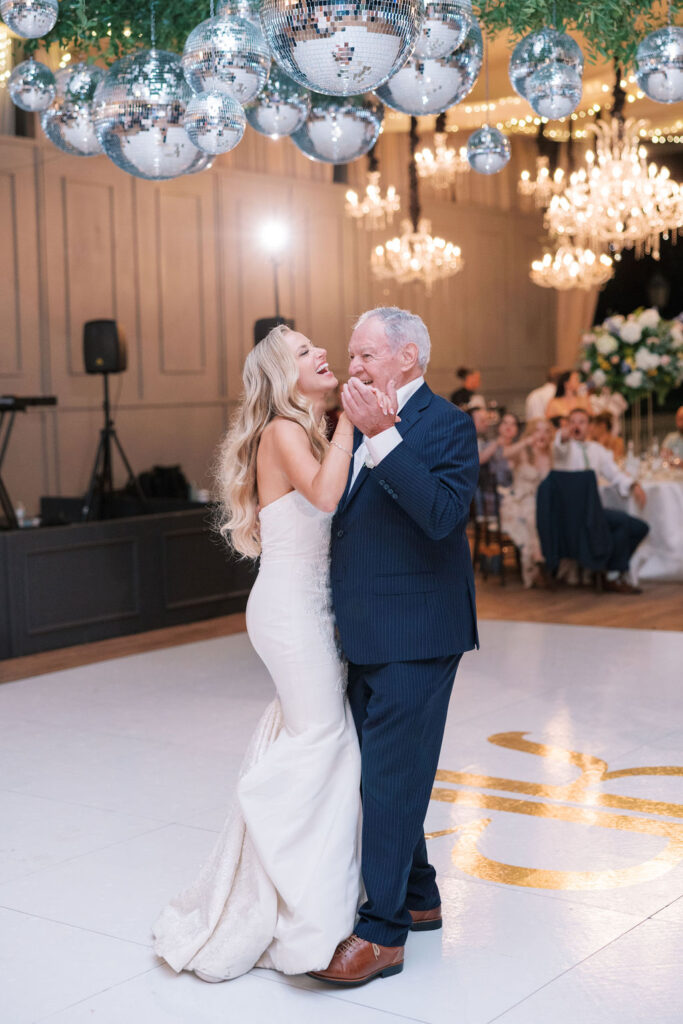 Bride dances with her grandfather | Philadelphia Wedding at Waterworks Cescaphe by Lauren Bliss Photography