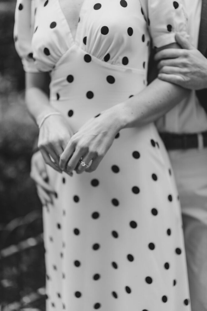 Intimate engagement photos Rittenhouse Square Philadelphia fall